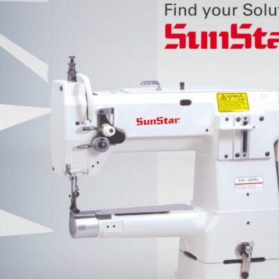 Máy may ống 1 kim cơ , ổ lớn dùng để viền hàng dày KM-380BLB